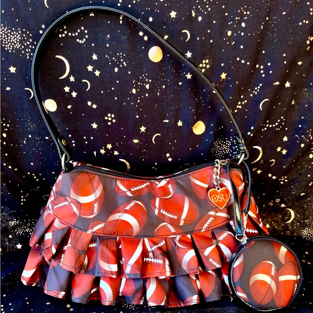 Football Print Mini Purse